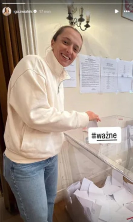 Іга Свьонтек на виборах президента