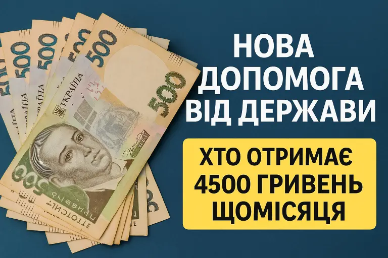  Щомісячна виплата 4500 грн: хто з українців отримає нову держдопомогу з липня