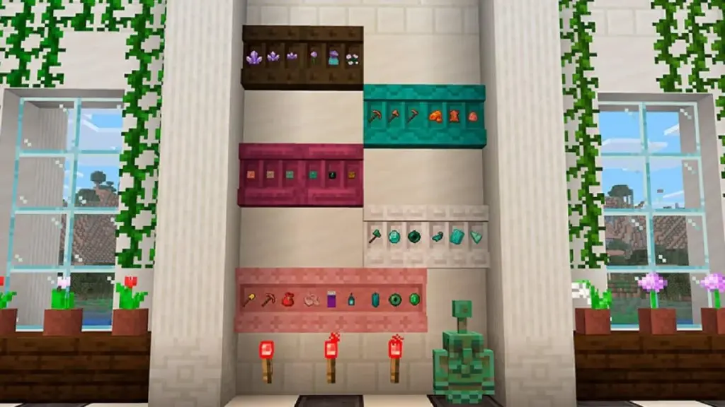 Minecraft отримує нові полиці та декоративного мідного голема