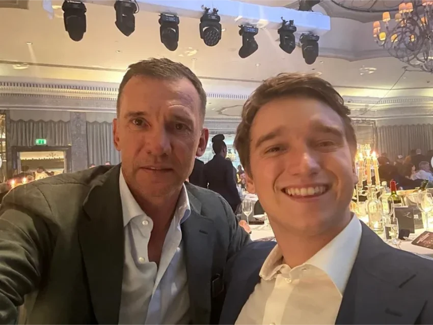 Андрій Шевченко із сином Джорданом