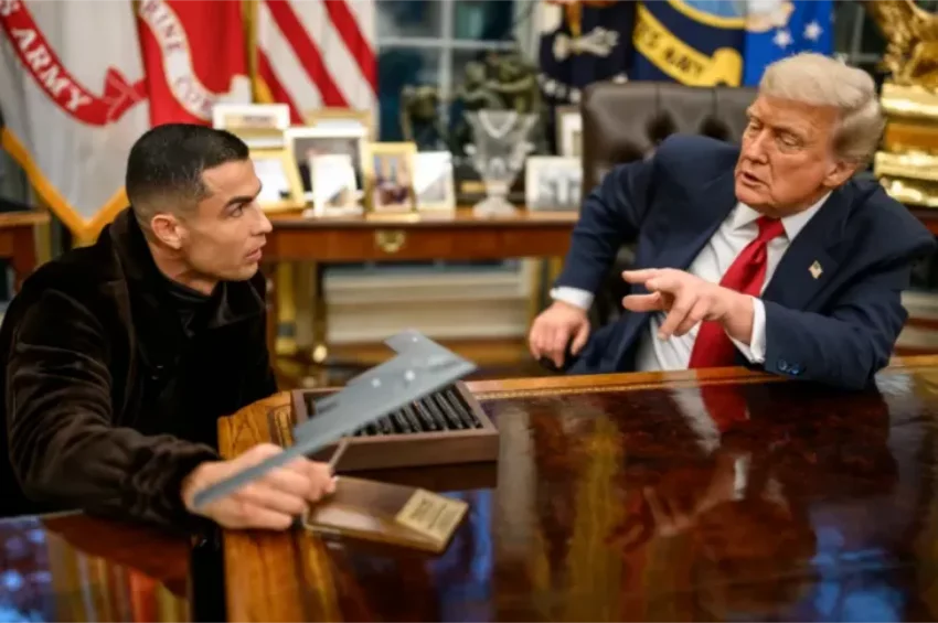 Кріштіану Роналду та Дональд Трамп