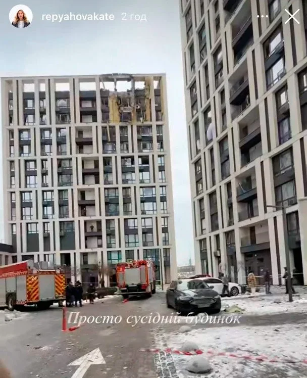 Дружина Віктора Павліка розповіла про влучання по їхньому ЖК у Києві