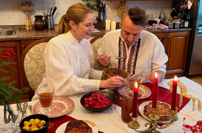  Перше спільне Різдво Євгена Клопотенка і Катерини Воскресенської: рідкісні кадри з домашнього свята