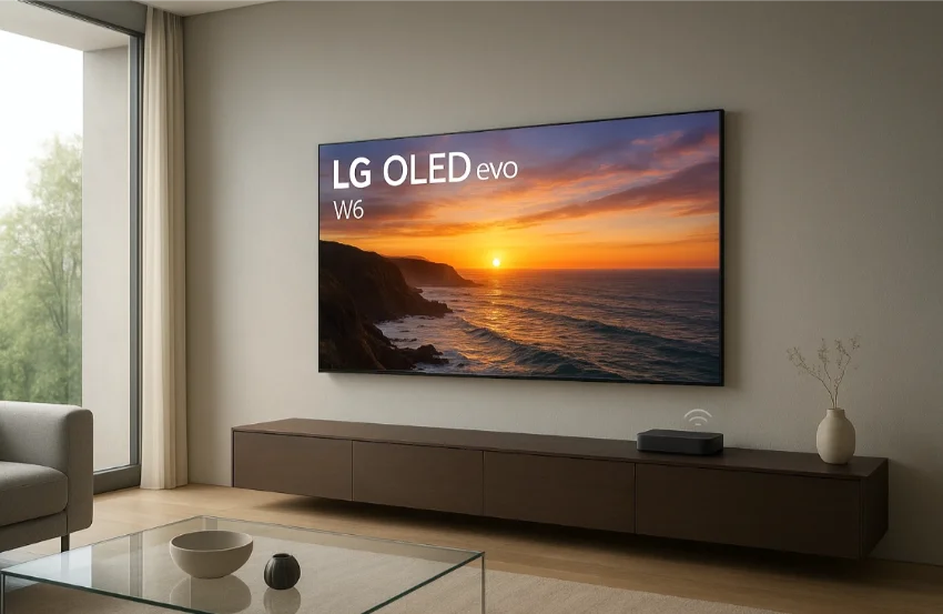  Новий LG OLED evo W6: телевізор-обої товщиною 9 мм із 4K без проводів