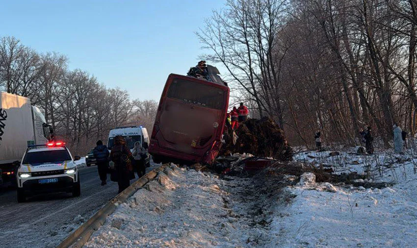 У серйозну ДТП на Львівщині потрапив міжнародний автобус «Відень–Київ»