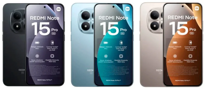 Xiaomi Redmi Note 15 Pro 5G з 200 Мп камерою і великим AMOLED-дисплеєм